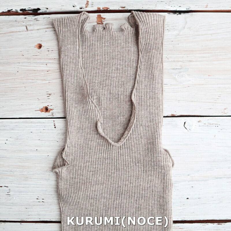 MAGLIFICIO MARE(マグリフィシオ マーレ) EGi エギウールシルク リブ タンクトップ 1492(4色)【WOOL SILK ストレッチインナー レディース 継ぎ目がない丸胴編み 高品質 正規品】