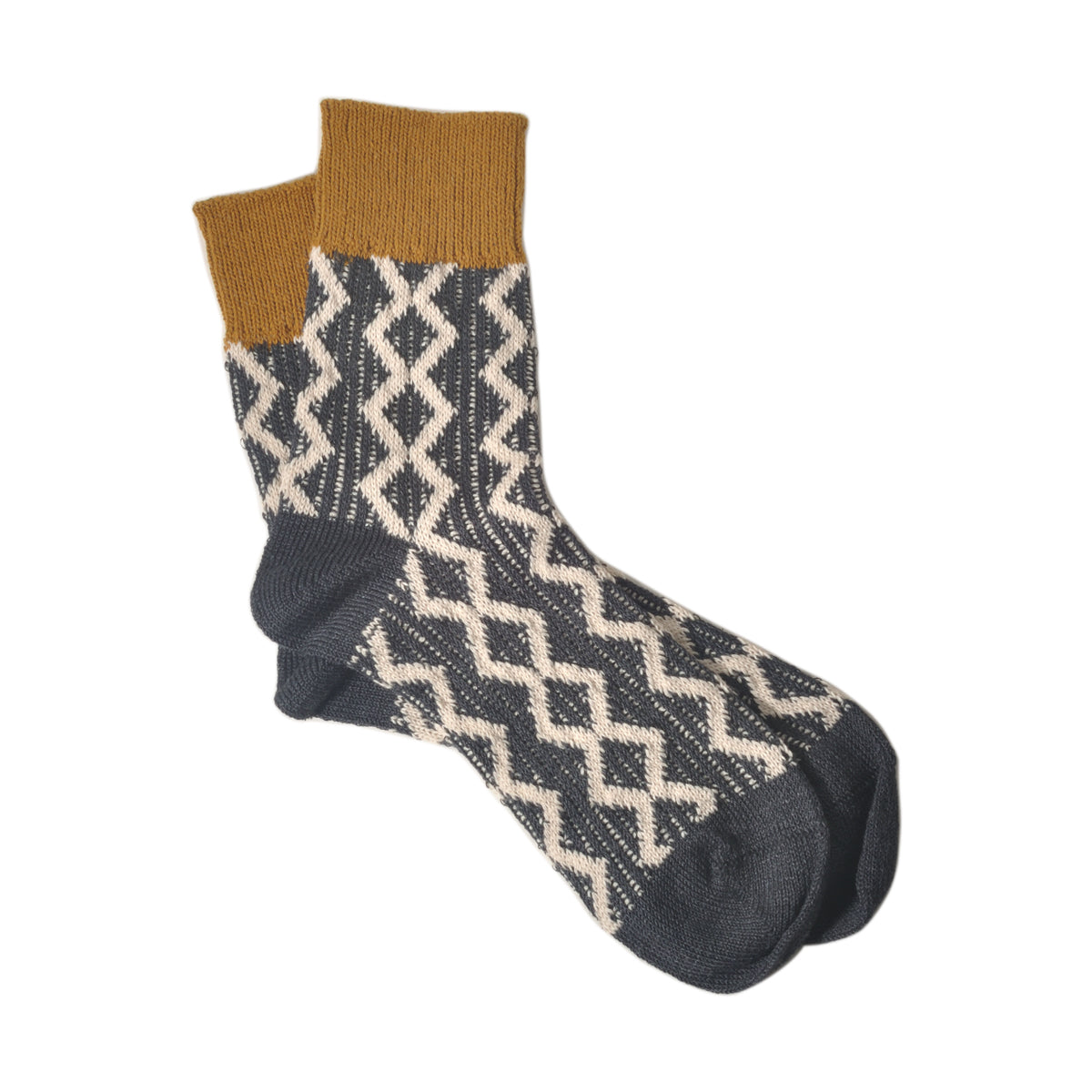 Jake(ジェイク)【Men's メンズ レディース大きめ】French Bull フレンチブル No.21-25103 ビートソックス(3色)【2025年春夏新作☆数量限定生産!配色 シェブロン 日本製】