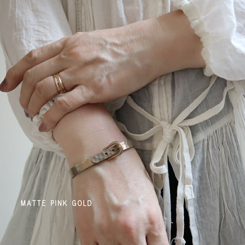 【2024-25年秋冬新作☆数量限定生産!】THE RING DESIGN FACTORY "Belt Buckle" Bracelet ベルトバックルデザイン ブレスレット(2 COLOR) 【バックルをイメージ 調整可能 ギフト】