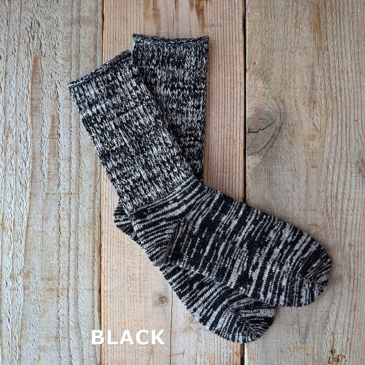 Put on socks(プットオンソックス)"BOSTON(ボストン)" ラムウール メランジ ソックス(5 COLOR)【204-25年秋冬☆数量限定生産!】【ラムズウール 柔らかい質感 厚み かわいい 温活 日本製】