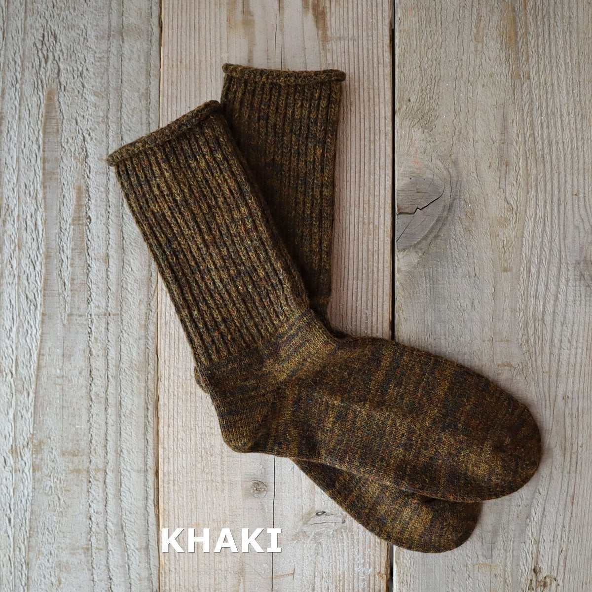 Put on socks(プットオンソックス)"BOSTON(ボストン)" ラムウール メランジ ソックス(5 COLOR)【204-25年秋冬☆数量限定生産!】【ラムズウール 柔らかい質感 厚み かわいい 温活 日本製】