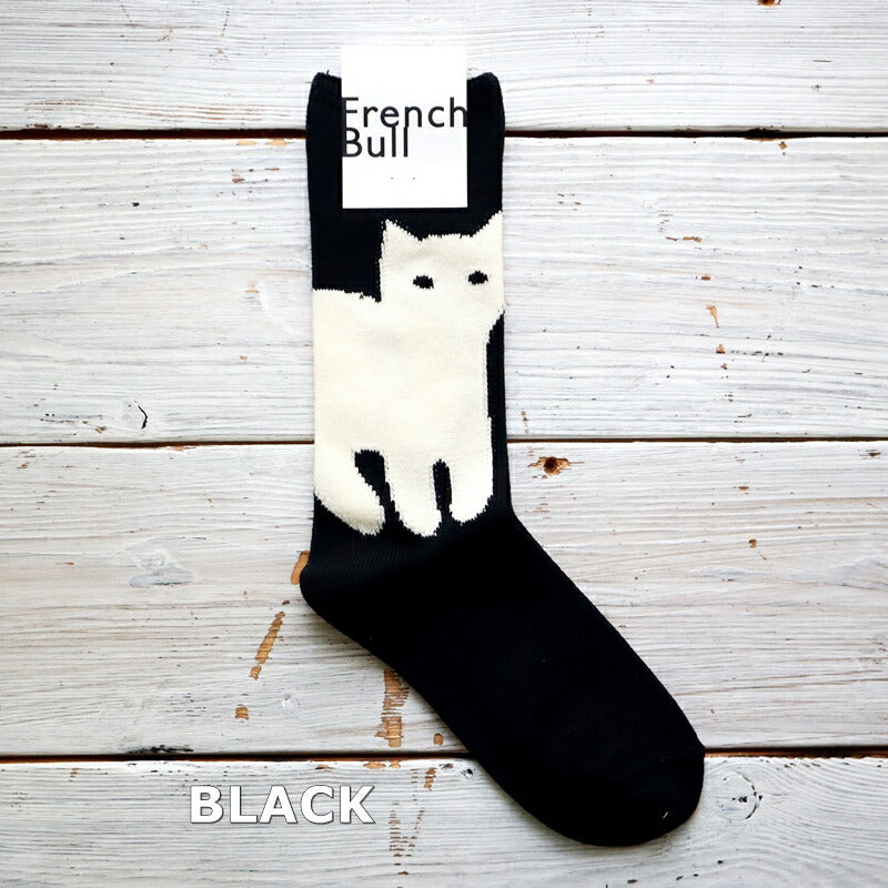 French Bull(フレンチブル)No.11-24101 シャトンソックス(2色)【春夏新作☆数量限定生産!】【シルケット加工 程よい厚み 子猫がモチーフ】