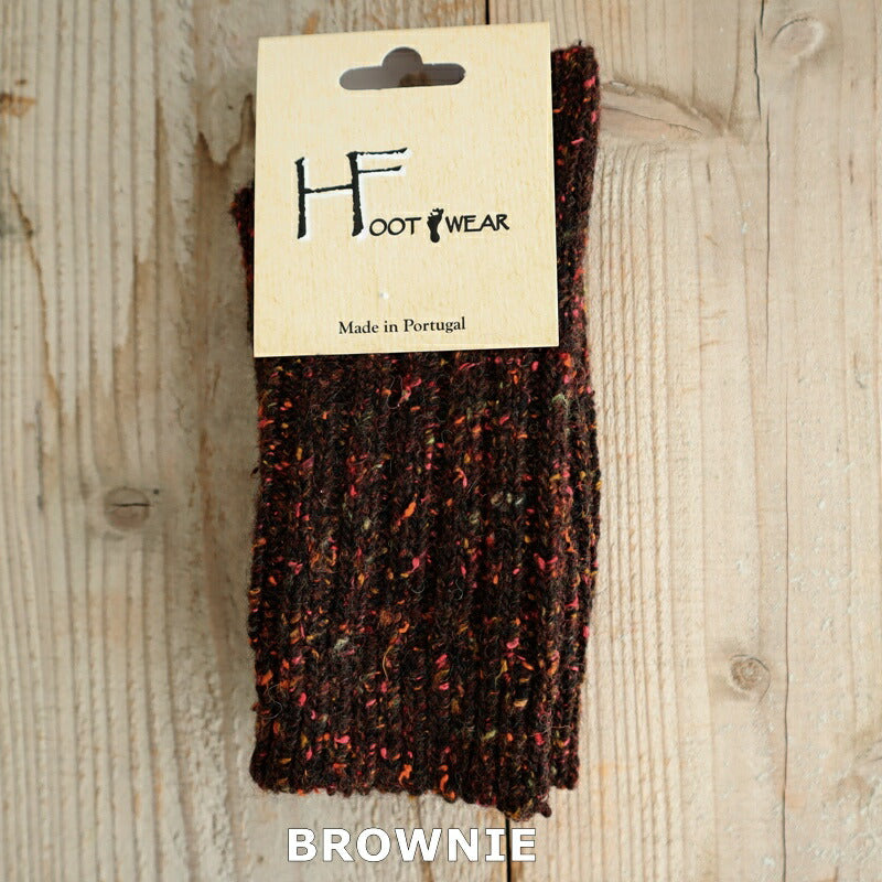 H FOOTWEAR(エイチフットウェア) "CHAUVE(ショーブ)"ウールネップソックス(8色)【MADE IN PORTUGAL ポルトガル製】【ウール 肉厚 暖か 防寒】【レディース メンズ ユニセックス】