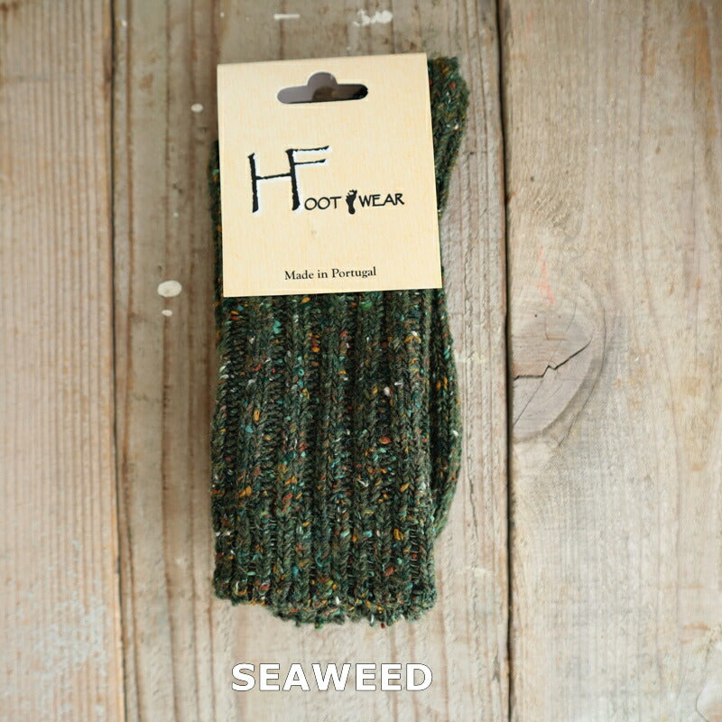 H FOOTWEAR(エイチフットウェア) "CHAUVE(ショーブ)"ウールネップソックス(8色)【MADE IN PORTUGAL ポルトガル製】【ウール 肉厚 暖か 防寒】【レディース メンズ ユニセックス】