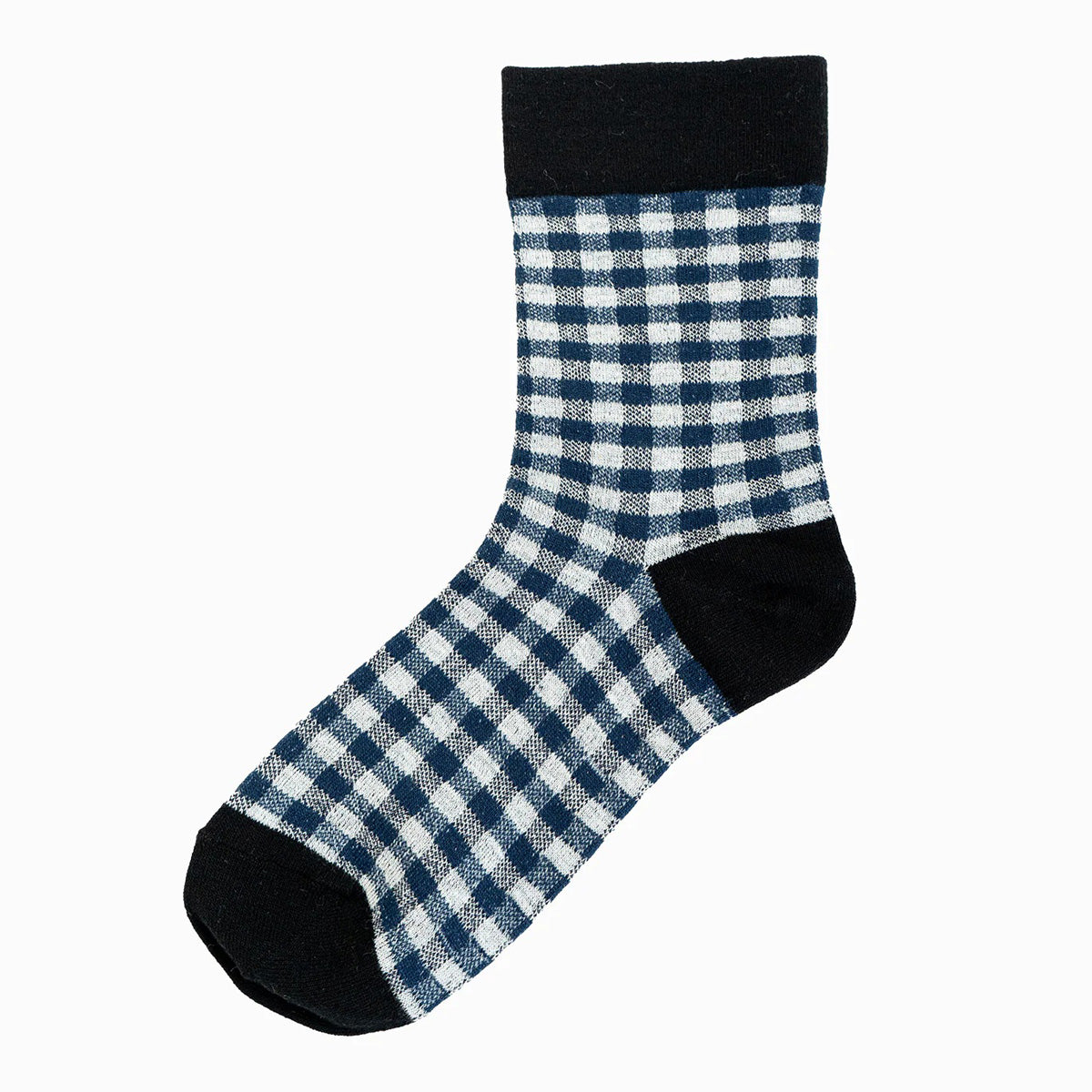 Homie(ホミー/ホーミー)No.H-089 コットンギンガムソックス(4色)【数量限定生産!日本製 MADE IN JAPAN ギンガムチェック 配色 しめつけ感の少ない オールシーズン】