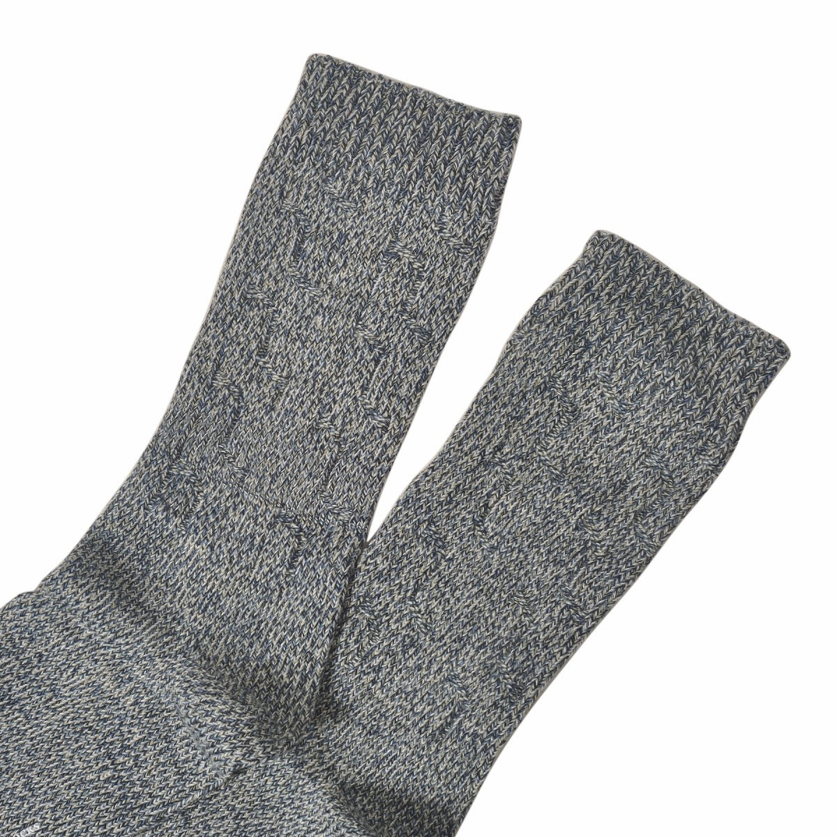 DEMOCRATIQUE SOCKS(デモクラティックソックス)クルーソックス靴下 "CABLE KNIT SPERMELANGE" from Denmark Copenhagen【ユニセックス/メンズ】【ショートソックス】