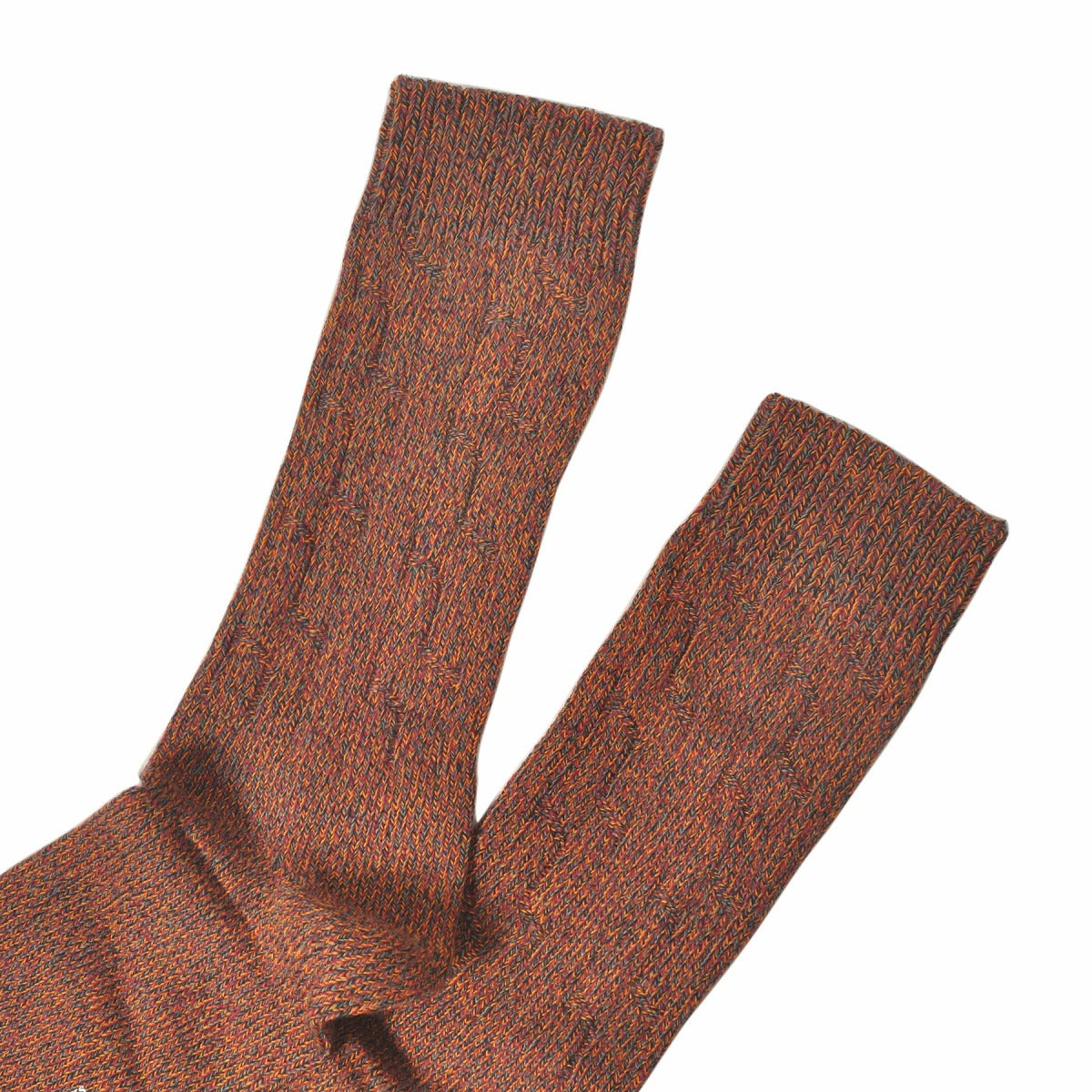 DEMOCRATIQUE SOCKS(デモクラティックソックス)クルーソックス靴下 "CABLE KNIT SPERMELANGE" from Denmark Copenhagen【ユニセックス/メンズ】【ショートソックス】