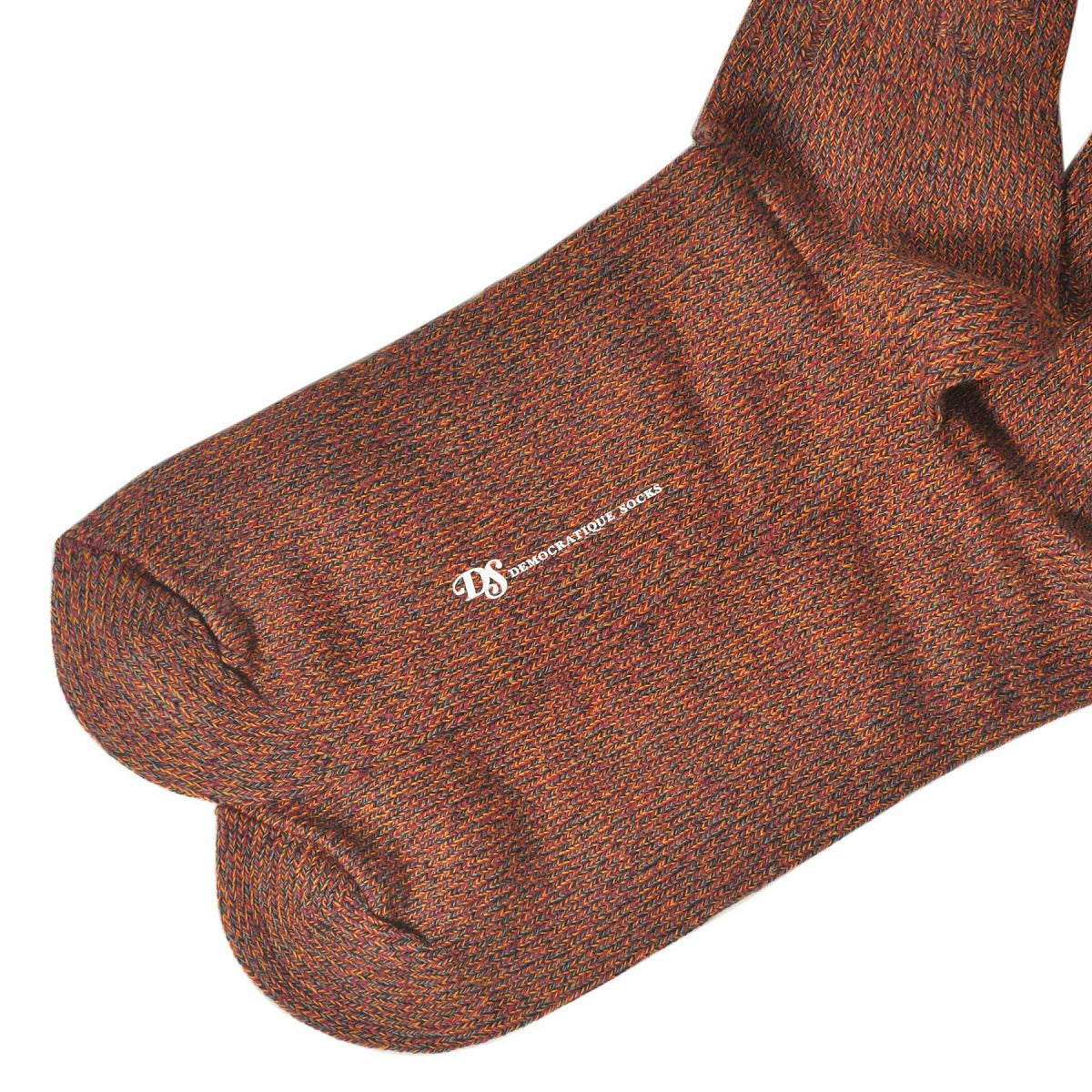 DEMOCRATIQUE SOCKS(デモクラティックソックス)クルーソックス靴下 "CABLE KNIT SPERMELANGE" from Denmark Copenhagen【ユニセックス/メンズ】【ショートソックス】