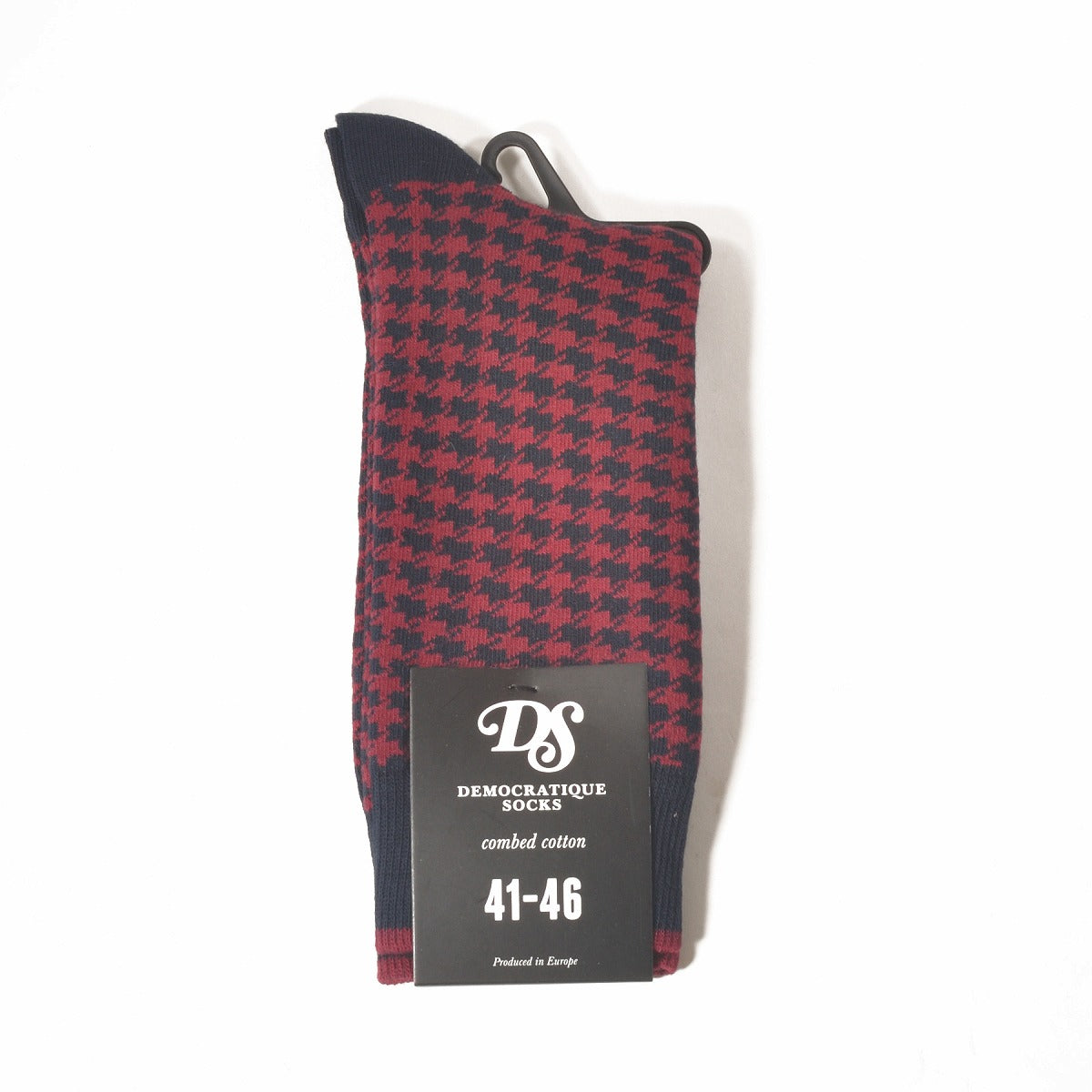 DEMOCRATIQUE SOCKS(デモクラティックソックス)クルーソックス千鳥格子柄靴下 "HOUNDSTOOTH" from Denmark Copenhagen【ユニセックス/メンズ】【ショートソックス】