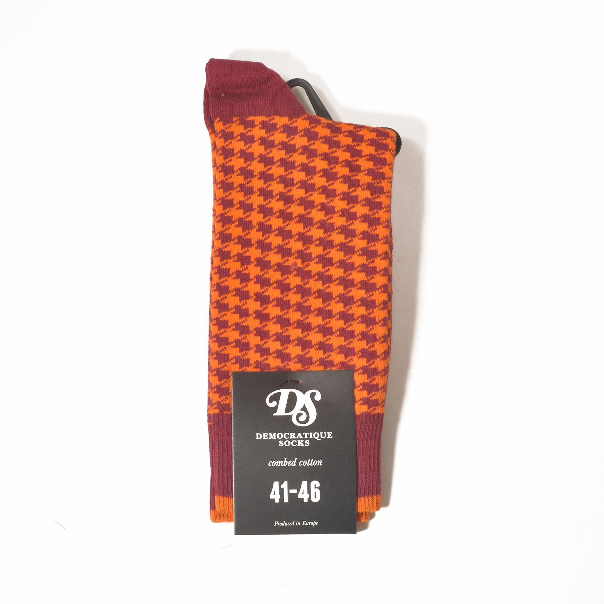 DEMOCRATIQUE SOCKS(デモクラティックソックス)クルーソックス千鳥格子柄靴下 "HOUNDSTOOTH" from Denmark Copenhagen【ユニセックス/メンズ】【ショートソックス】