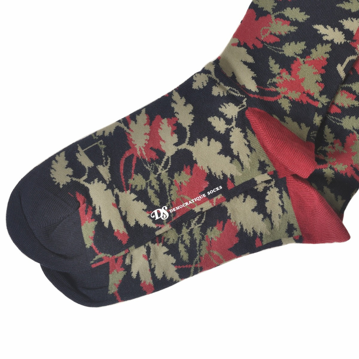 DEMOCRATIQUE SOCKS(デモクラティックソックス)クルーソックス カモフラ迷彩柄靴下 "LEAVES CAMO" from Denmark Copenhagen【ユニセックス/メンズ】【ショートソックス】