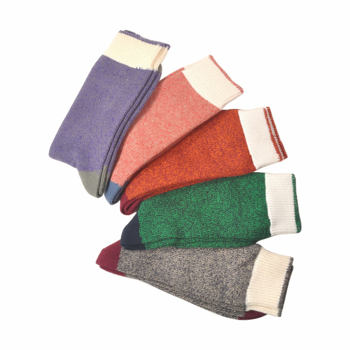 DEMOCRATIQUE SOCKS(デモクラティックソックス)クルーソックス靴下 "RELAX MELANGE CONTRAST" from Denmark Copenhagen【ユニセックス/メンズ】【ショートソックス】