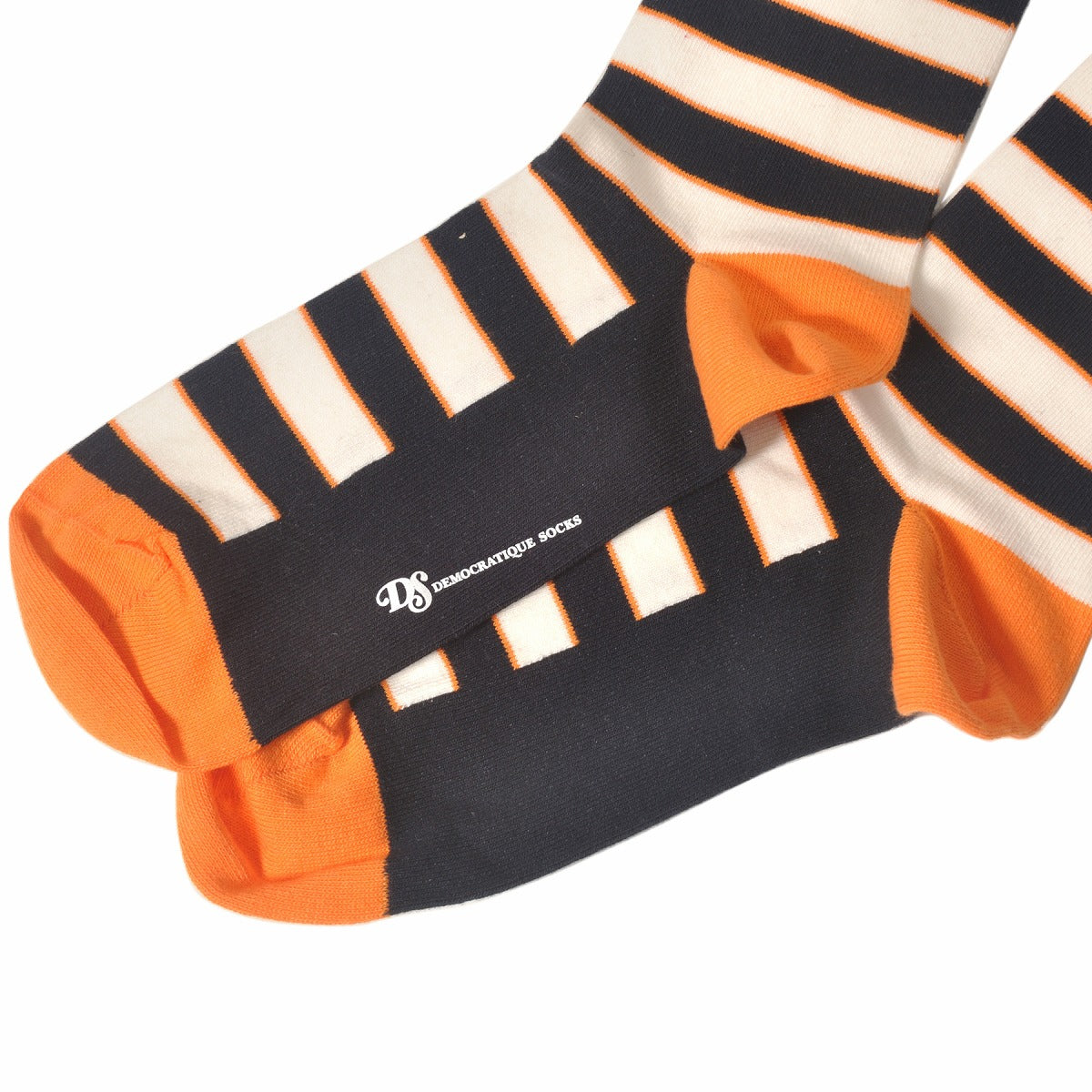 DEMOCRATIQUE SOCKS(デモクラティックソックス)クルーソックス ボーダーストライプ柄靴下 "ORIGINALS STRIPER" from Denmark Copenhagen【ユニセックス/メンズ】【ショートソックス】