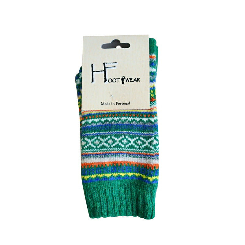 H FOOTWEAR(エイチフットウェア) "FAIR ISLE(フェアアイル)" ウールソックス(8色)【MADE IN PORTUGAL ポルトガル製】【ウール 肉厚 暖か 冷えとり 防寒】【レディース メンズ ユニセックス】