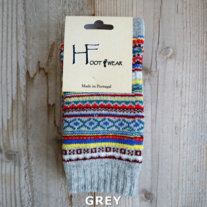 H FOOTWEAR(エイチフットウェア) "FAIR ISLE(フェアアイル)" ウールソックス(8色)【MADE IN PORTUGAL ポルトガル製】【ウール 肉厚 暖か 冷えとり 防寒】【レディース メンズ ユニセックス】
