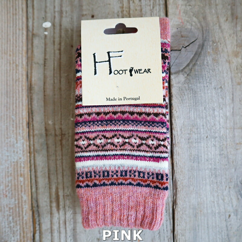 H FOOTWEAR(エイチフットウェア) "FAIR ISLE(フェアアイル)" ウールソックス(8色)【MADE IN PORTUGAL ポルトガル製】【ウール 肉厚 暖か 冷えとり 防寒】【レディース メンズ ユニセックス】