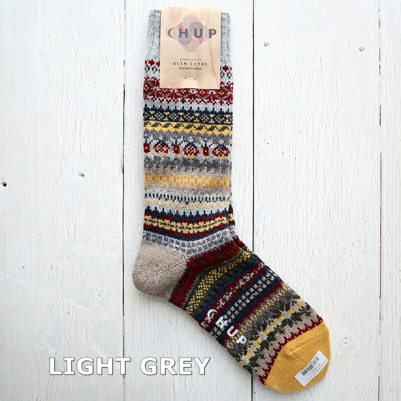 CHUP(チュプ) "FOUR SEASONS(フォーシーズンズ)" ソックス(4色)【2024-25年秋冬☆数量限定生産!日本製 】【再入荷無し 丈夫 適度な厚み フェアアイル柄・ノルディック柄 2サイズ】