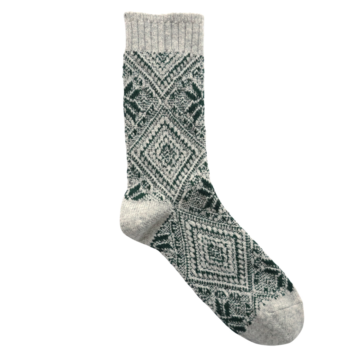 French Bull(フレンチブル)No.01-0332 ヒンメリソックス(3色)【レディース 靴下 日本製 2025-26年秋冬 オーナメントのヒンメリをイメージ ジャガード編み 防縮ウール 贈り物】