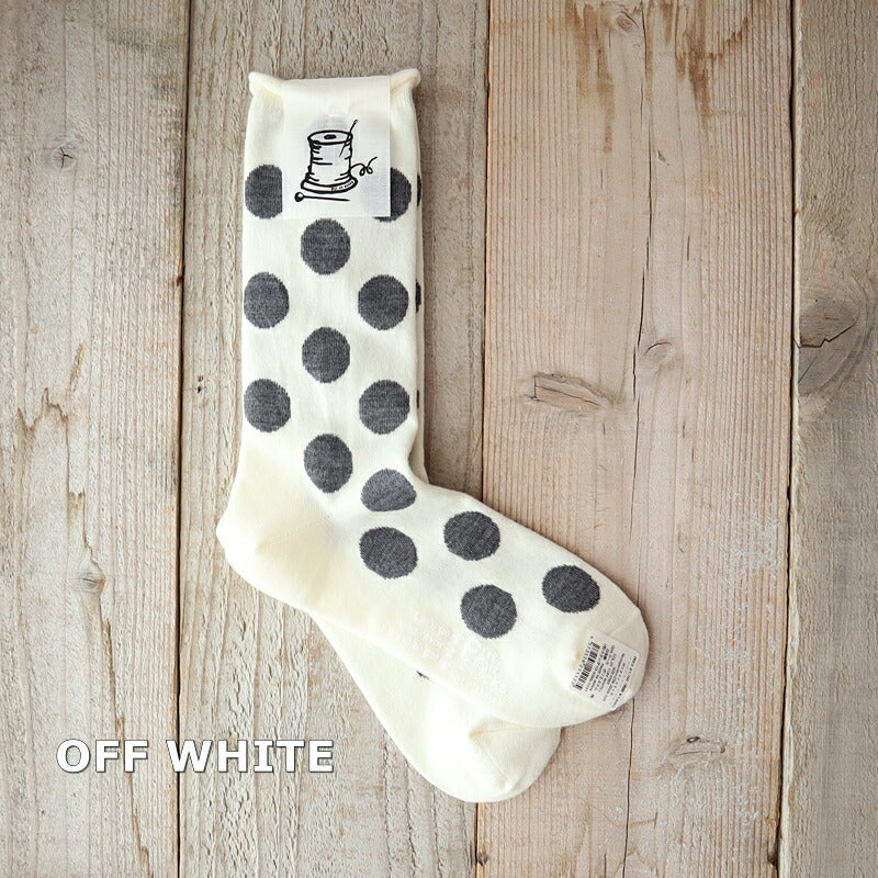 Put on socks(プットオンソックス)"Hopscotch"ホップスコッチ メリノウール ドットソックス(6 COLOR)【ニュージーランドメリノ 防縮 暖か 温活 冷えとり】【日本製】