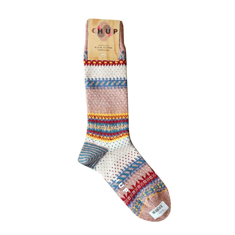 CHUP(チュプ)"LYKKE(リュッケ)"ノルディック柄ソックス(3色)【数量限定生産】【日本製 MADEIN JAPAN】【再入荷無し drynova(ドライノヴァ) フェアアイル柄 2サイズ 海外人気】