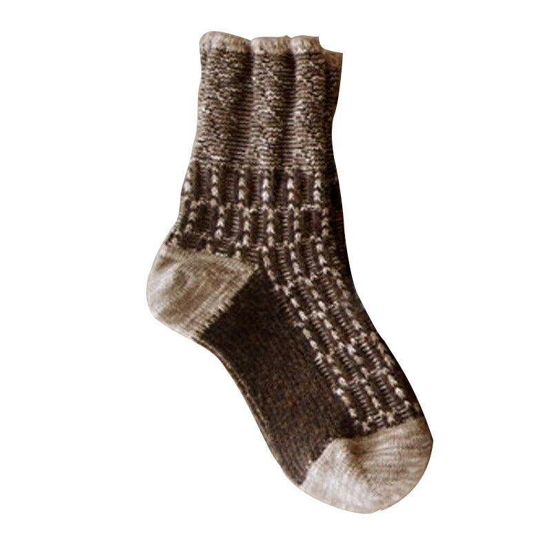 Put on socks(プットオンソックス)"Braid" ブレイド ウールジャガードソックス(6 COLOR)【2024-25年秋冬☆数量限定生産!】【メリノウール コットンスラブ 暖か】【日本製】