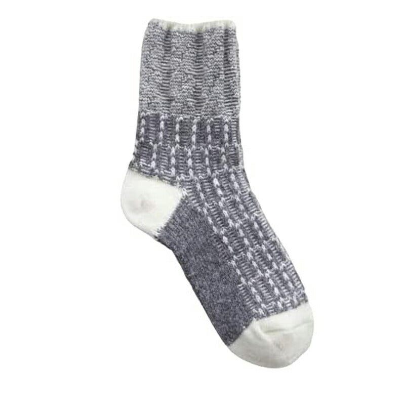 Put on socks(プットオンソックス)"Braid" ブレイド ウールジャガードソックス(6 COLOR)【2024-25年秋冬☆数量限定生産!】【メリノウール コットンスラブ 暖か】【日本製】