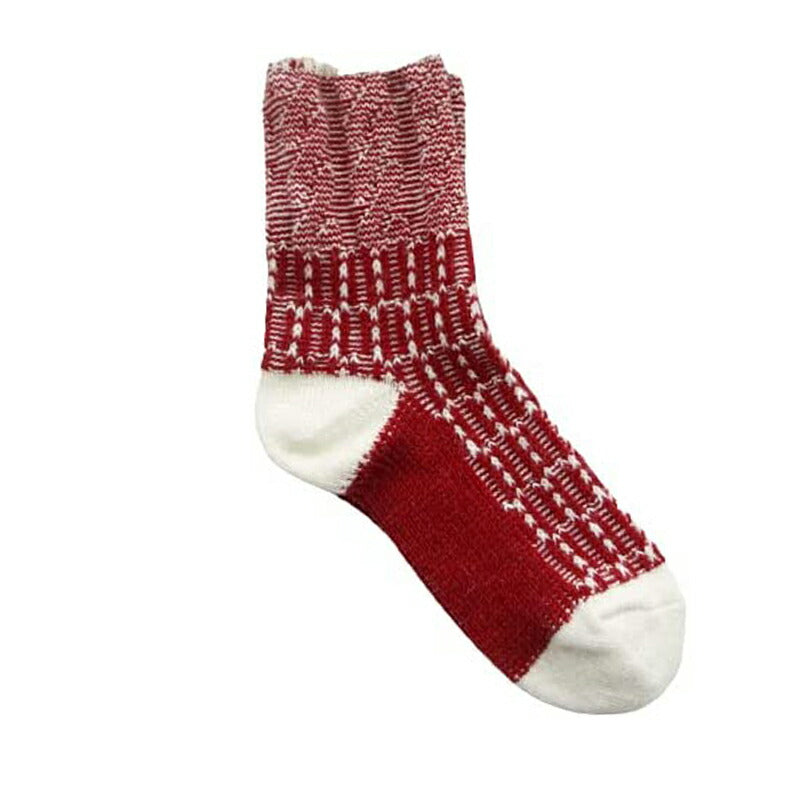 Put on socks(プットオンソックス)"Braid" ブレイド ウールジャガードソックス(6 COLOR)【2024-25年秋冬☆数量限定生産!】【メリノウール コットンスラブ 暖か】【日本製】