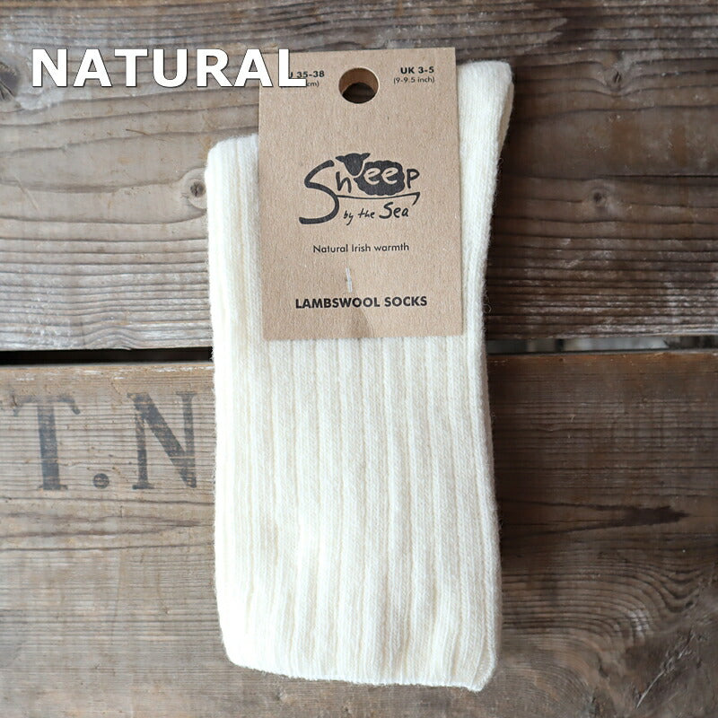 SHEEP BY THE SEA(シープバイザシー) LAMBSWOOL SOCKS ラムズウールソックス(3色)【少量入荷! ポーランド製 Made in Poland 暖かい 防寒 正規品】