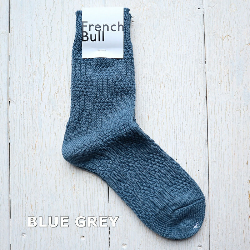 French Bull(フレンチブル)No.11-20202 ランドソックス(6色)【数量限定生産!凸凹の編み柄 柔らかいコットン 日本製】