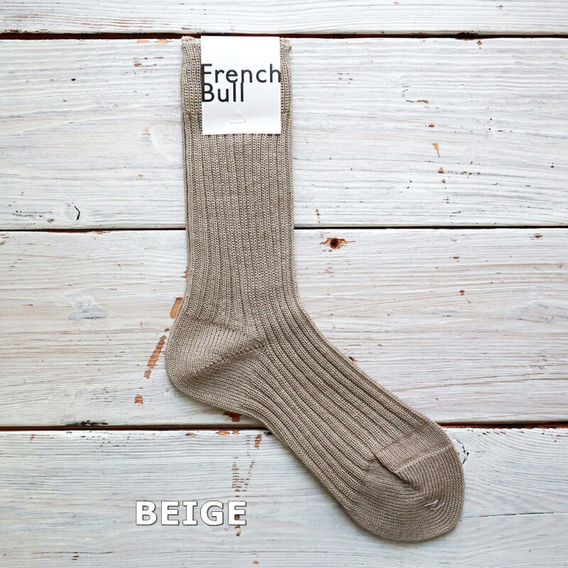 French Bull(フレンチブル)No.11-24122 ルナソックス(6色)【2024年春夏新作☆数量限定生産!】【リネン糸82% 程良い伸縮性 シンプル 日本製】