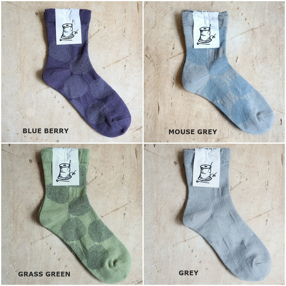 Put on socks(プットオンソックス)"mare 2nd"マール コットンリネンソックス(7 COLOR)【綿麻 波のようなギザギザ柄ドット ジャガード編み 素足より快適 クーラー冷房対策 ルームソックス 締め付けすぎない 冷えとり】【日本製/MADE IN JAPAN】