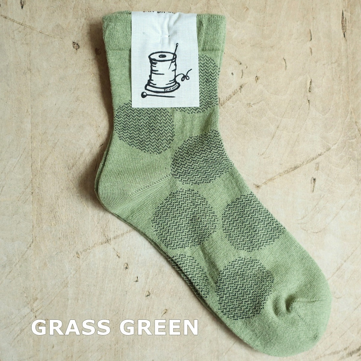 Put on socks(プットオンソックス)"mare 2nd"マール コットンリネンソックス(7 COLOR)【綿麻 波のようなギザギザ柄ドット ジャガード編み 素足より快適 クーラー冷房対策 ルームソックス 締め付けすぎない 冷えとり】【日本製/MADE IN JAPAN】
