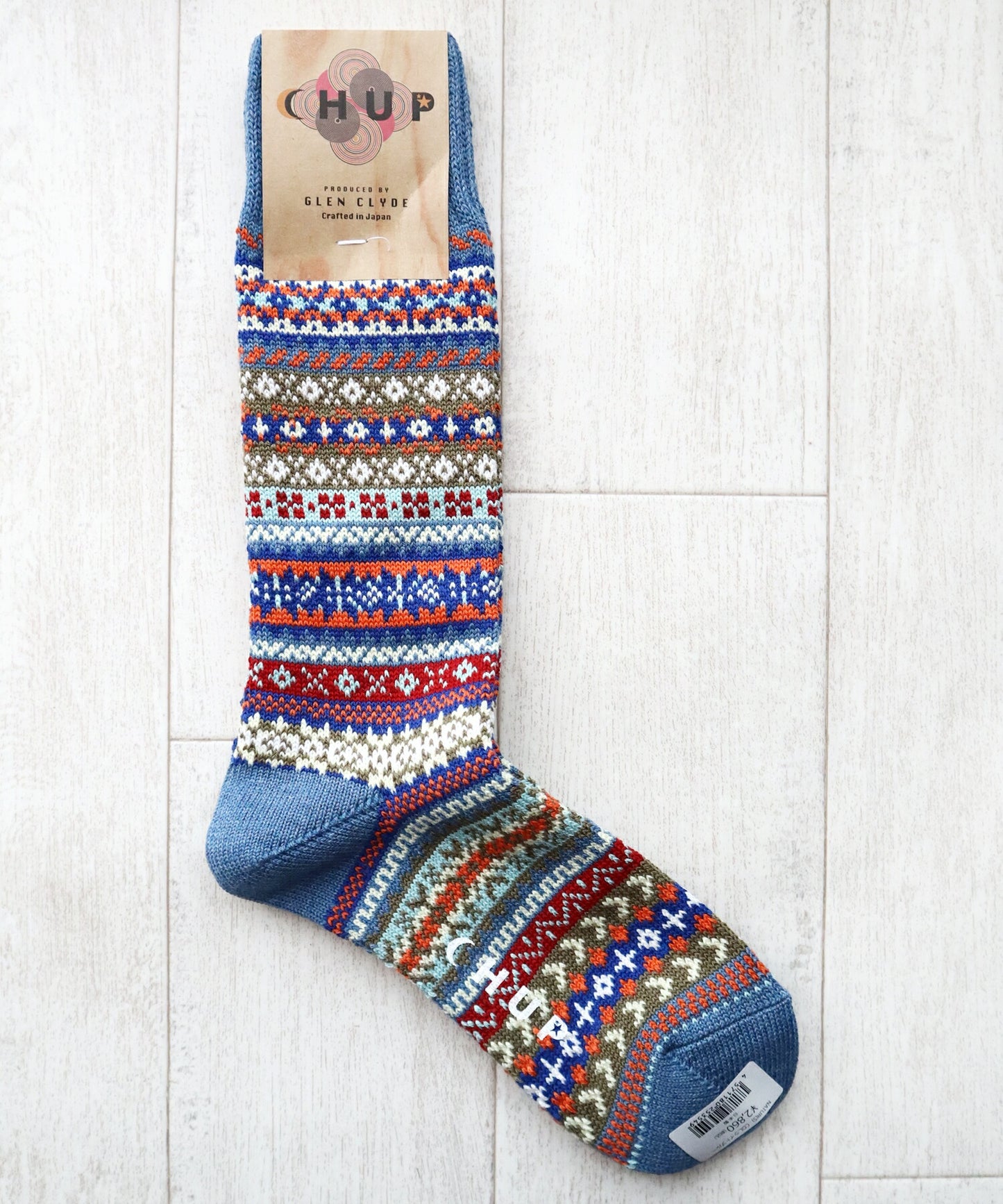 CHUP(チュプ)"NATUR(ナトゥール)"フェアアイル柄ソックス(3色)【数量限定生産】【日本製】【再入荷無し drynova(ドライノヴァ) 丈夫 ノルディック柄 2サイズ 海外人気】