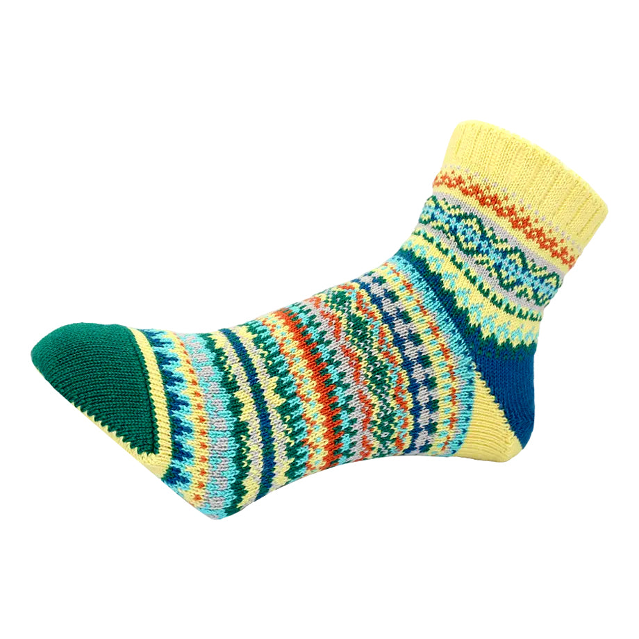 CHUP(チュプ) "NATURAL SOUND(ナチュラルサウンド)" ソックス(3色×2サイズ) 2026年春夏 数量限定生産 日本製 再入荷無し 丈夫 適度な厚み オーガニックコットン 中厚ソックス フェアアイル柄 ノルディック柄 ナバホ柄【追跡メール便送料無料】