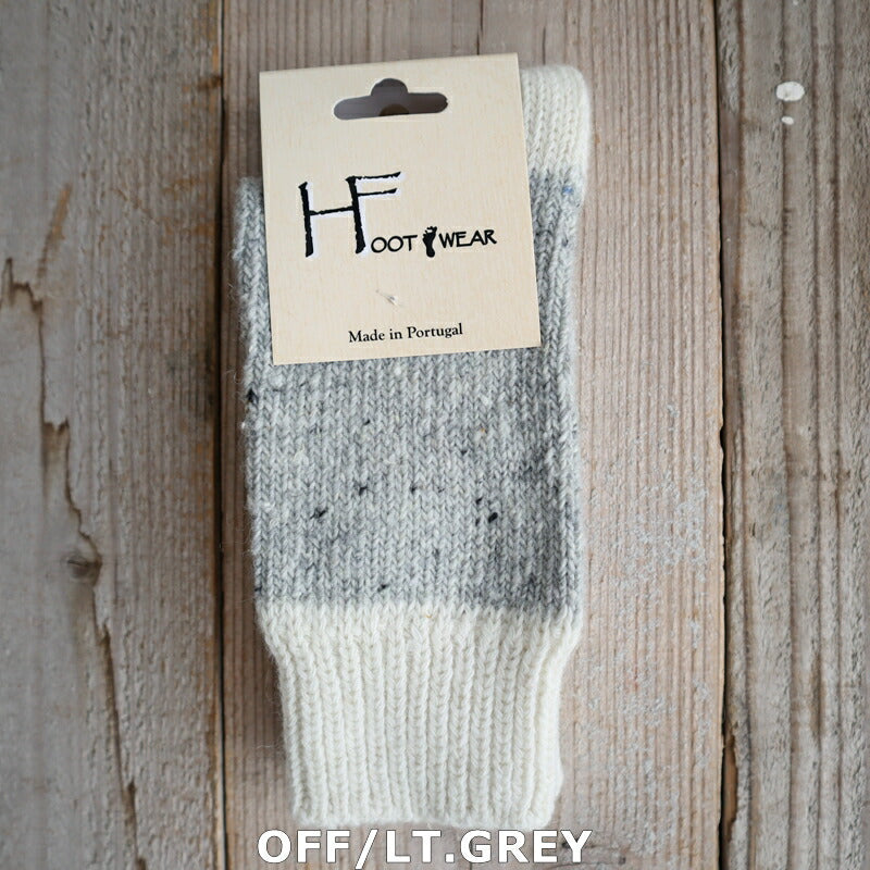 H FOOTWEAR(エイチフットウェア) "NEP(ネップ)"ウールミックス バイカラーソックス(9色)【MADE IN PORTUGAL ポルトガル製】【ウール 肉厚 暖か 防寒】【レディース メンズ ユニセックス】