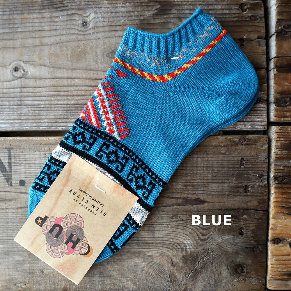 CHUP(チュプ)"NUPURI(ヌプリ)"ネイティブアメリカン柄アンクルソックス(3色)【数量限定生産☆日本製】【再入荷無し drynova(ドライノヴァ) ナバホインディアン柄 2サイズ】