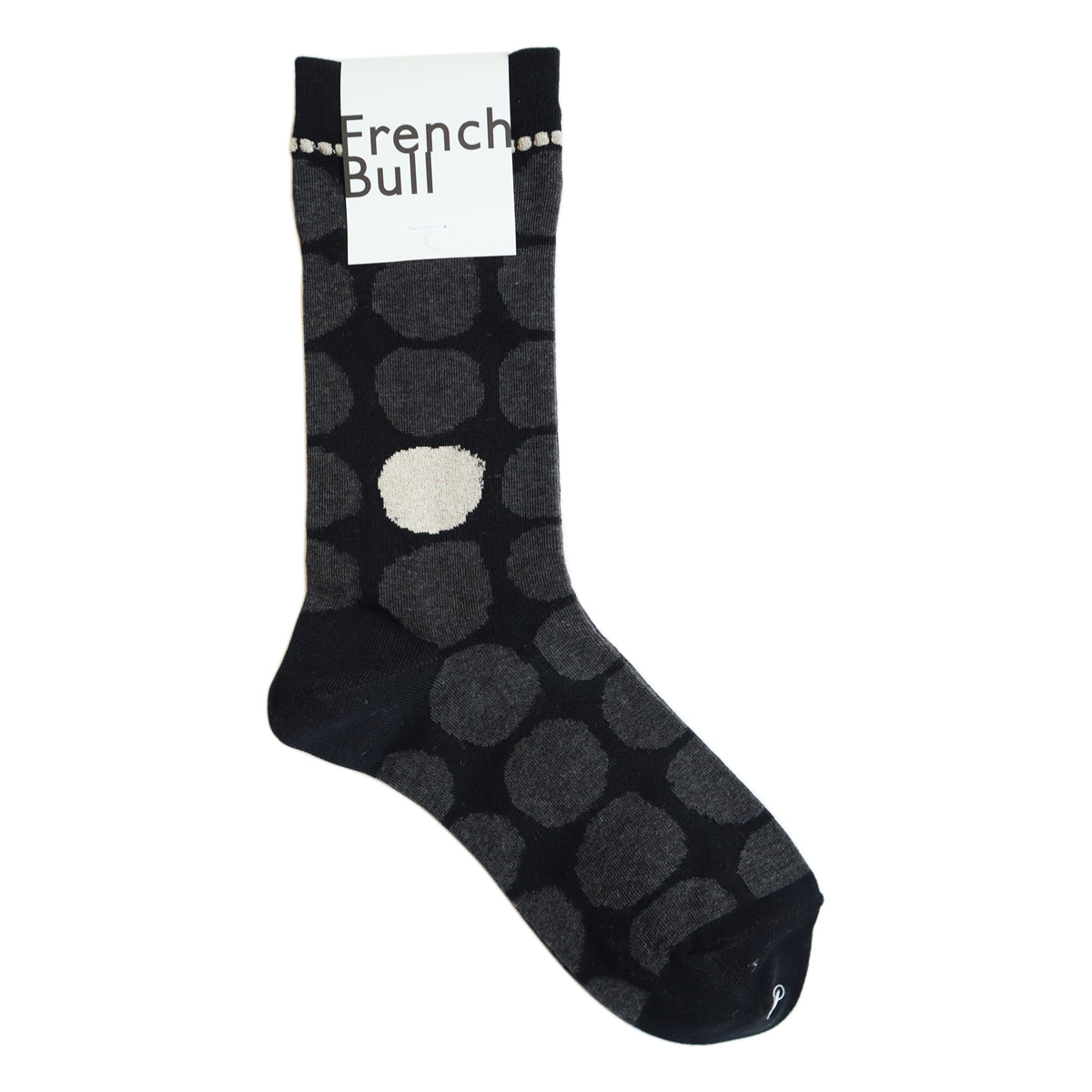 French Bull(フレンチブル)No.11-25181 ポルカドットソックス(3色) 【同系色の上品なドット ラメ使い 締め付けが苦手な方にも 柔らかな綿糸 冷えとり】