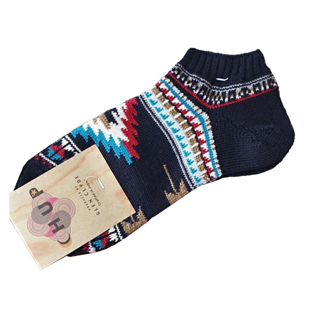 CHUP(チュプ)"REJILLA(レジーヤ)"ネイティブアメリカン柄アンクルソックス(3色)【数量限定生産】【日本製】【再入荷無し ナバホ インディアン柄 S M メンズ レディース】