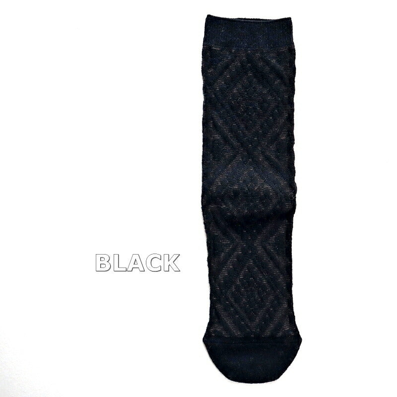 French Bull(フレンチブル)No.11-24267 サロンソックス(3色)【24-25秋冬 サロンの素敵な装飾をイメージ ジャガード ウール 厚手 冬の贈り物にも 防縮ウール使用 日本製】