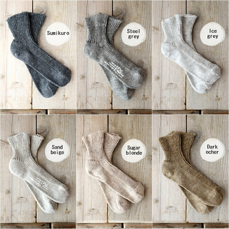 Put on socks(プットオンソックス)"Sea glass"シーグラス リネンソックス(12 COLOR)【2025年春夏新作☆数量限定生産!】【麻 リネン混紡率 94% 足底部分を裏編み 冷えとり】【日本製】