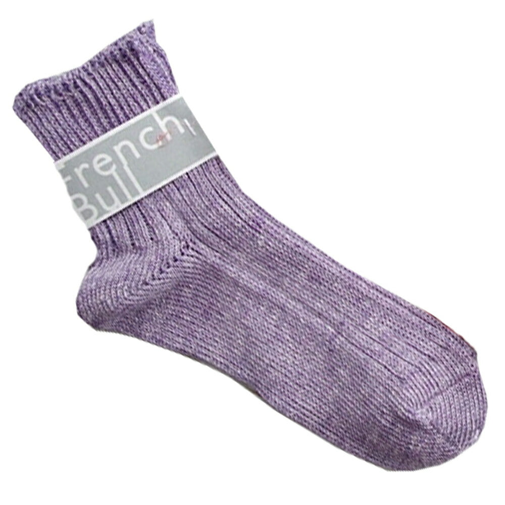 French Bull(フレンチブル)【数量限定生産!】No.01-0071 シャインソックス 限定カラー(5色)【リネン麻 短めの丈 合わせやすい シャリ感 ムレにくい 汗取り 冷えとり】