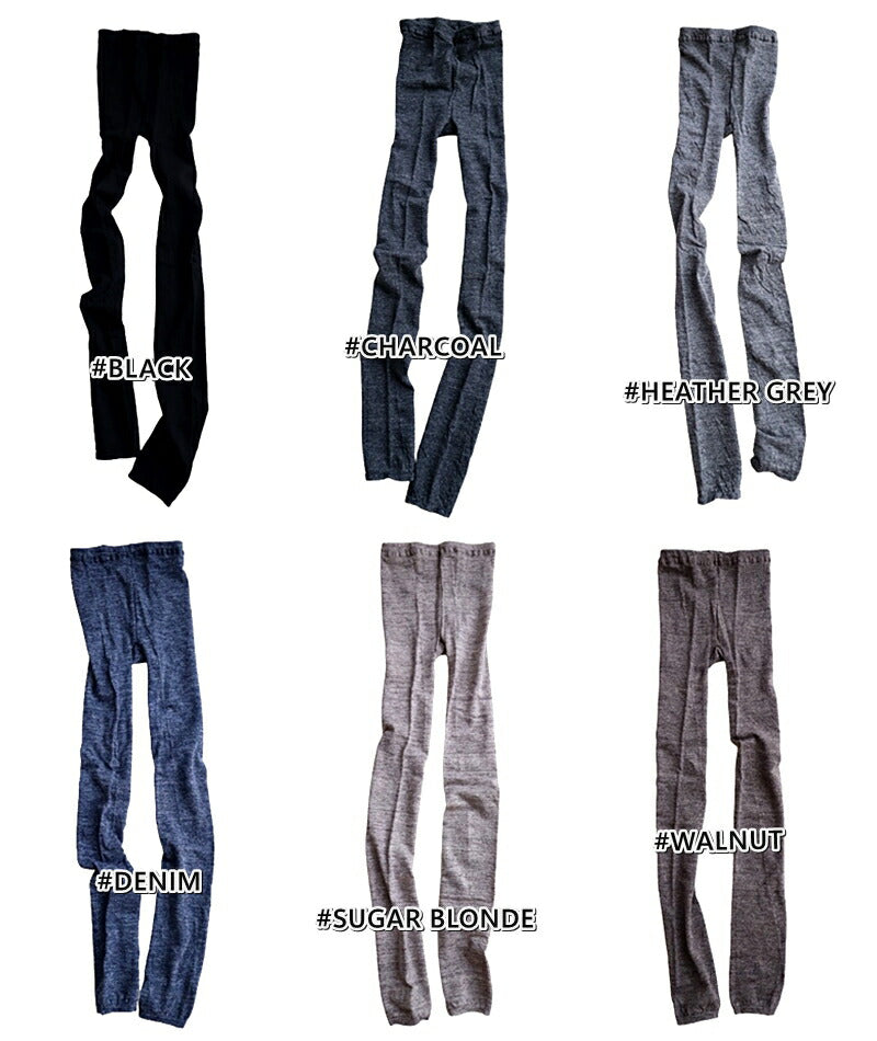 Put on socks(プットオンソックス)"Sieve"シーヴ リネンレギンス(6 COLOR)【メランジ杢 リネン麻 重ね履き あったか 無地 防寒 冷房対策 汗取り 冷えとり】【日本製】