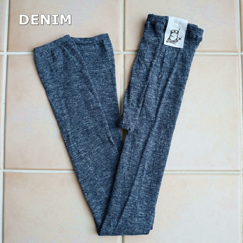 Put on socks(プットオンソックス)"Sieve"シーヴ リネンレギンス(6 COLOR)【メランジ杢 リネン麻 重ね履き あったか 無地 防寒 冷房対策 汗取り 冷えとり】【日本製】
