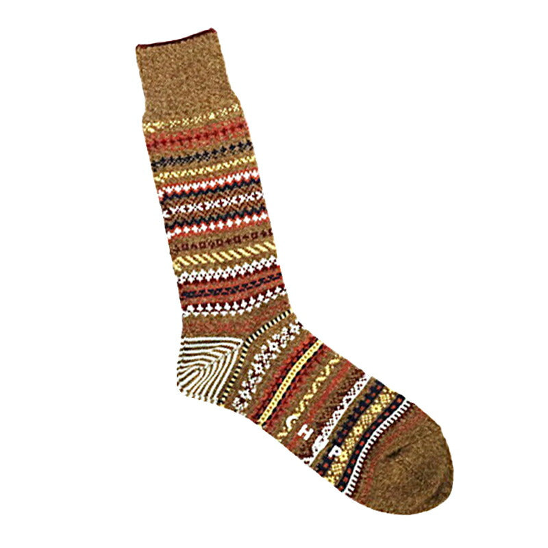 CHUP(チュプ)"TYKKY(テュッキュ)"フェアアイル柄ソックス(3色)【2022-23年秋冬☆数量限定生産】【日本製】【再入荷無し コーマ綿 丈夫 ノルディック柄 メンズ レディース】