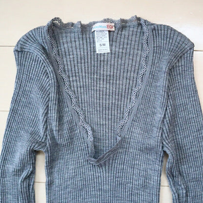 MAGLIFICIO MARE(マグリフィシオ マーレ) EGi エギマイクロウール リブ ロングスリーブ 307(4色)【MICRO WOOL ストレッチインナー レディース 継ぎ目がない丸胴編み 高品質 正規品】