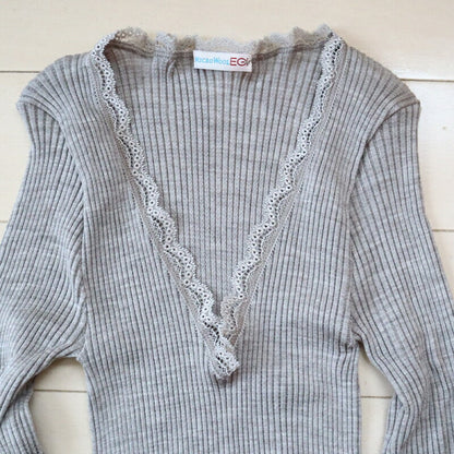 MAGLIFICIO MARE(マグリフィシオ マーレ) EGi エギマイクロウール リブ ロングスリーブ 307(4色)【MICRO WOOL ストレッチインナー レディース 継ぎ目がない丸胴編み 高品質 正規品】