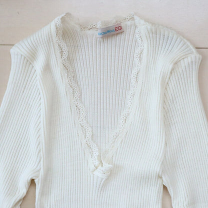 MAGLIFICIO MARE(マグリフィシオ マーレ) EGi エギマイクロウール リブ ロングスリーブ 307(4色)【MICRO WOOL ストレッチインナー レディース 継ぎ目がない丸胴編み 高品質 正規品】