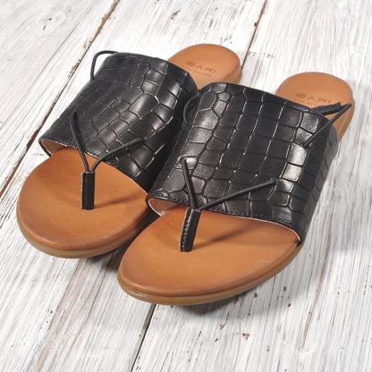 BARI バリ KIRA35 バックストラップ トング レザーフラットサンダル(2色・3サイズ)【正規品 MADE IN BULGARIA】