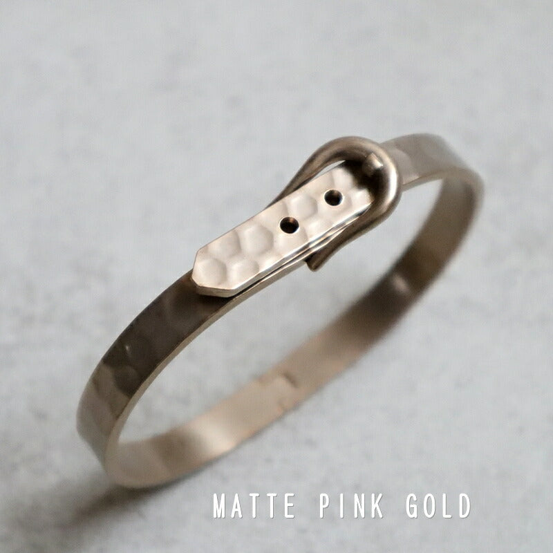 【2024-25年秋冬新作☆数量限定生産！】THE RING DESIGN FACTORY "Belt Buckle" Bracelet ベルトバックルデザイン ブレスレット(2 COLOR) 【バックルをイメージ 調整可能 ギフト】