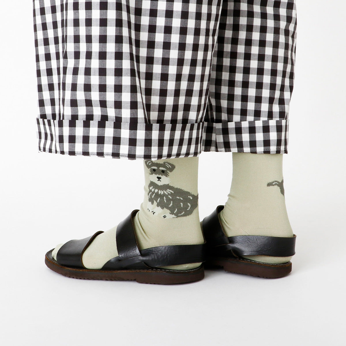 French Bull フレンチブル No.11-26105 ボンジュールソックス(4色) 2026年春夏新作 宴 レディース 靴下 Bonjour シュナウザー エジプト綿 程よい薄さ 日本製【追跡メール便送料無料】